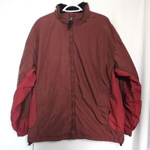 Vintage‎ GAP Burgundy Nylon Outdoor Jacket L Gorpcore Utility Trailcore 90s Y2K